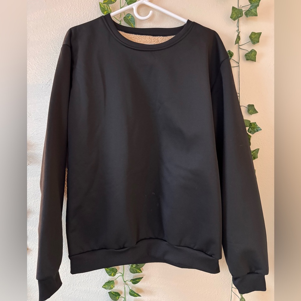 Black Women's Fuzzy Crewneck